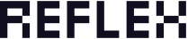 Logotipo de Reflex. El nombre de la aplicación dentro de un casillero